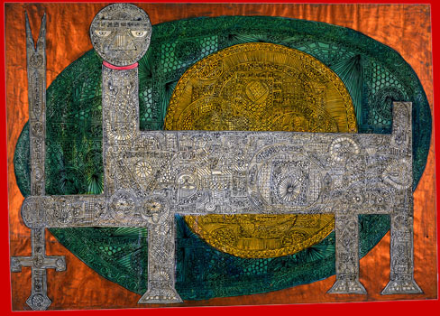 Hossein Zenderoudi (born 1937), The Sun and the Lion, 1960