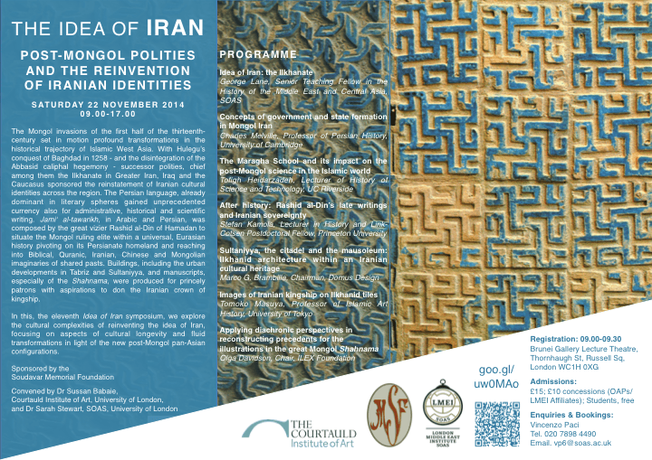 The Idea of Iran: Post-Mongol Polities and the Reinvention of Iranian Identities