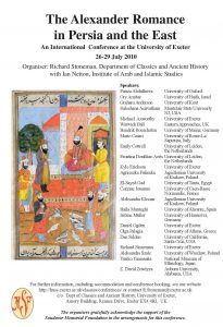 The Alexander Romance in Persia and the East